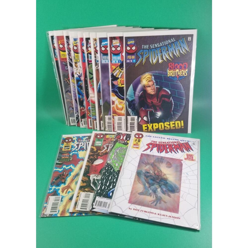 16 Issues of Sensational Spider-Man Volume 2 1996 #0 - 15 Ben Reilly as Spidey